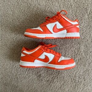 Low Dunk - Nike Orange and White Women's Sneakers
